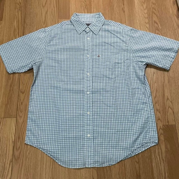 Polo Ralph Lauren Other - Ralph Lauren Polo Jeans Large Men’s Short Sleeve Button Down Shirt Blue Plaid